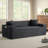 80" Loveseat Sofa with Deep Seat – Spacious Corduroy Compression Cloud Couch for Bedroom, Dorm, Apartment-374721725