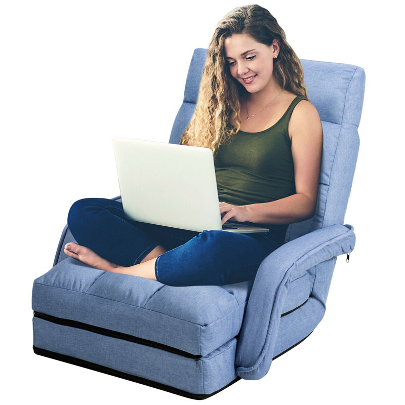 Chaise longue inclinable Kellems, Bleu, Bleu