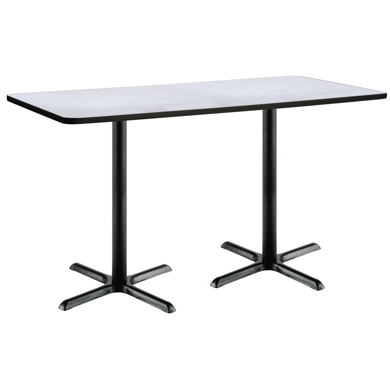 72" L Breakroom Table and Chair Set, Grey Nebula, 42" H x 30" W x 72" L