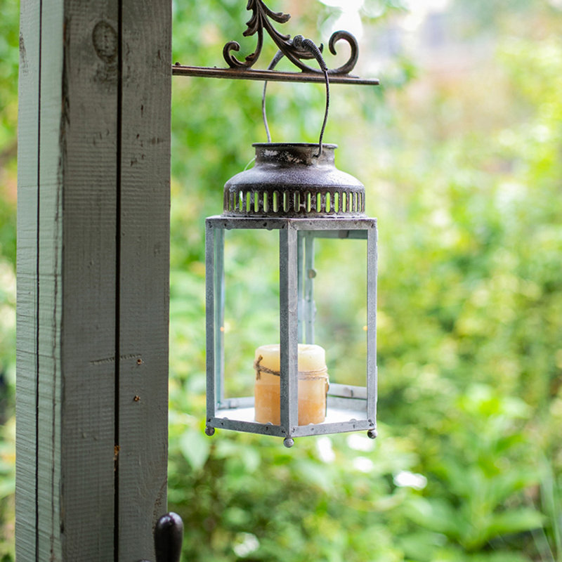 Wall Lantern, 16.14" H x 9.8" W x 9.8" D