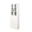 Tablette coulissante 4 niveaux 2 portes vitrées 72,27 "H Vitrine moderne en bois pour la cuisine-121071852