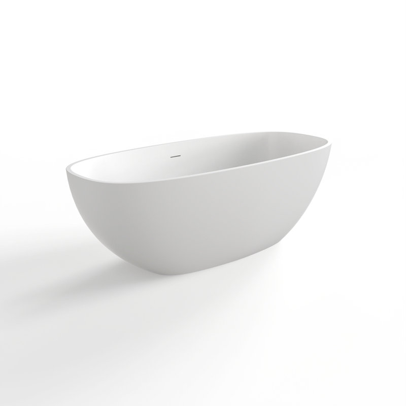 66.9 inch freestanding solid surface soaking bathtub for bathroom