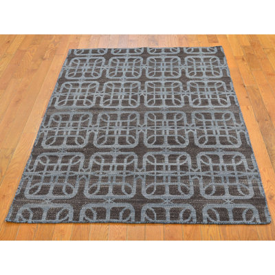 Tapis oriental kilim réversible en laine tissée à la main et à plat 4 pi x 6 pi 83FB112568ED411CB2169CF9C7A12505