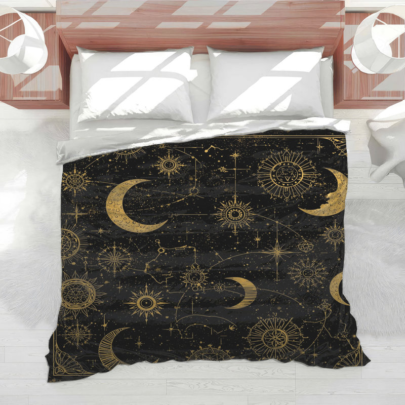 Édredon Golden Celestial Moons, Très grand lit