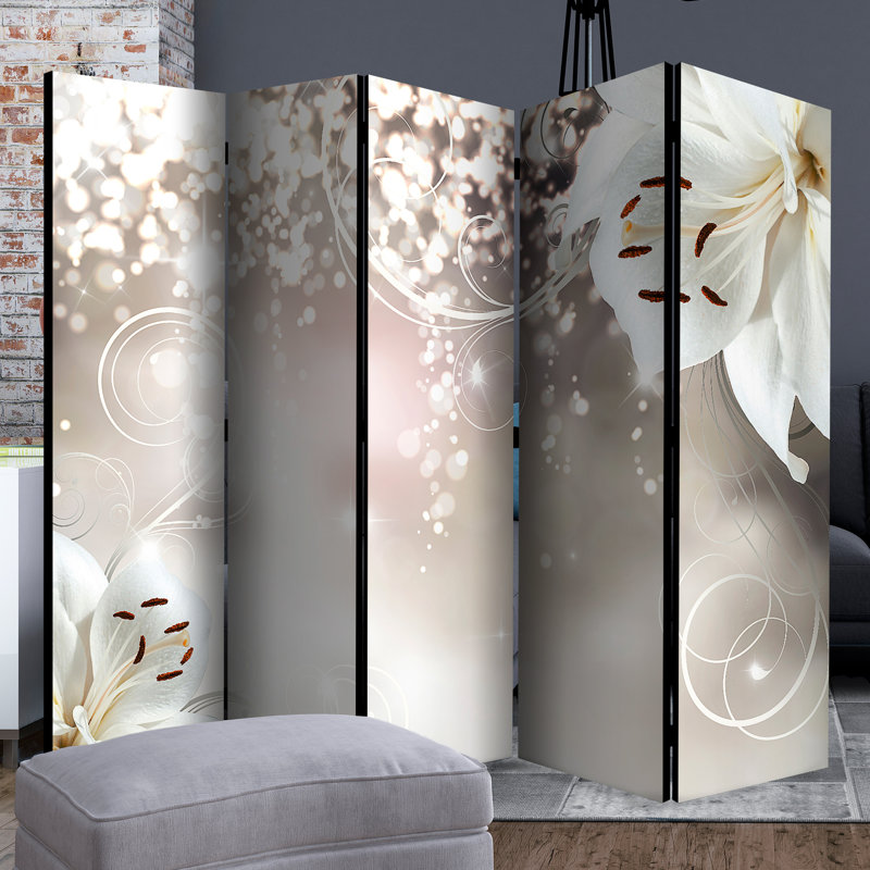 Keeneland 225cm W x 172cm H 5 - Panel Folding Room Divider