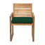 Venice Teak Patio Dining Armchair with Cushion-2076089618
