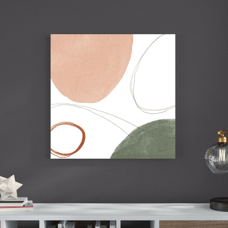 Thread Of Motion I Warm Crop - peinture sur toile tendue, H 30 po x l 30 po