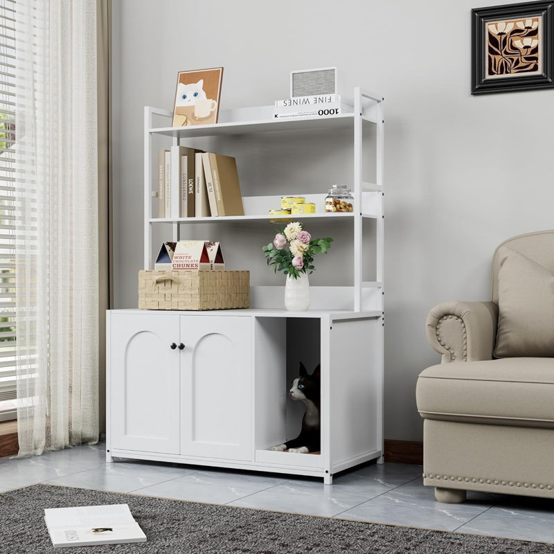 MDF Litter Box, White