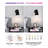 Modern LED Dimmable Color-Changing and Timer Wall Sconce with Matte Black Metal Frame and Gold Accents, for Bedroom, Living Room, Hallway(set of 2)