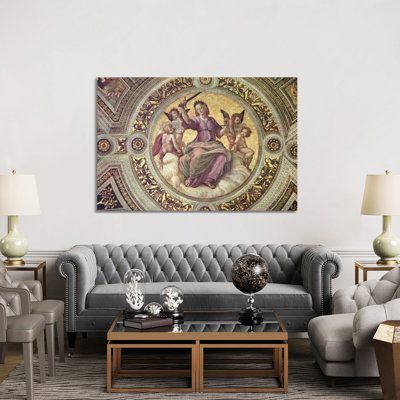 Stanza Della Segnatura by Raphael - Wrapped Canvas Painting
