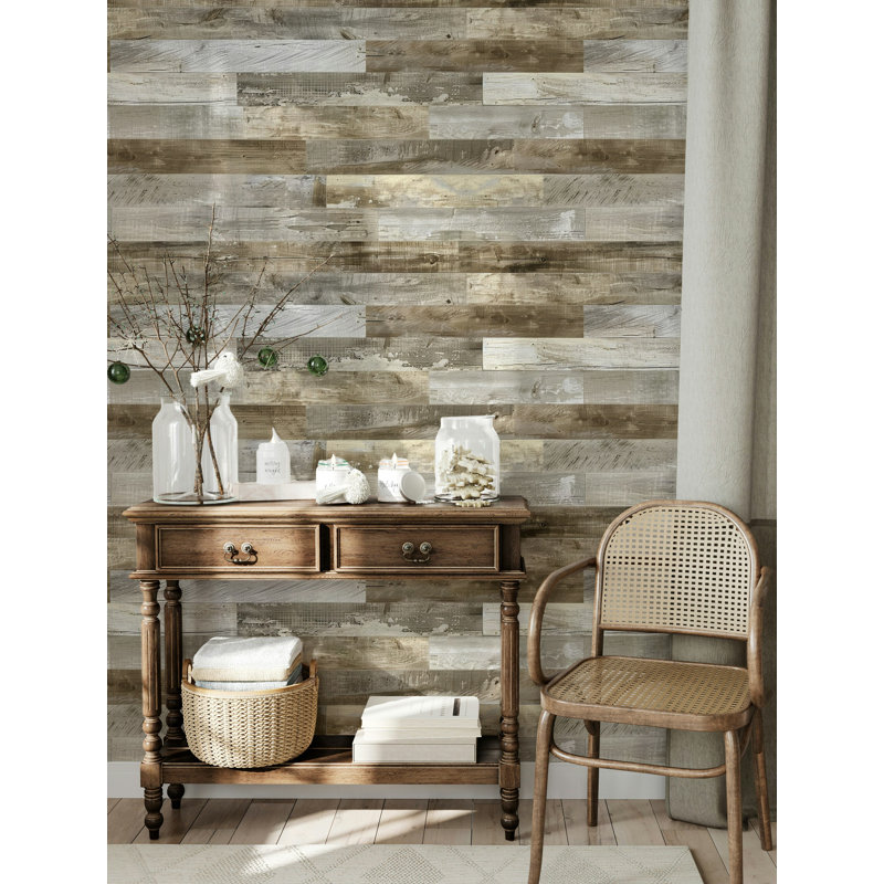 Rouleau de papier peint rustique Bryelle
