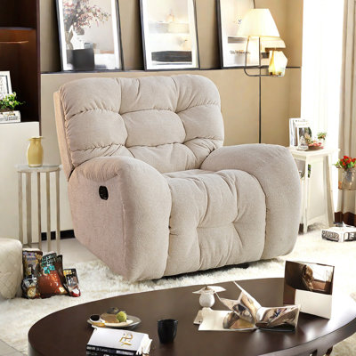 360° Swivel Recliner with Soft Cushion