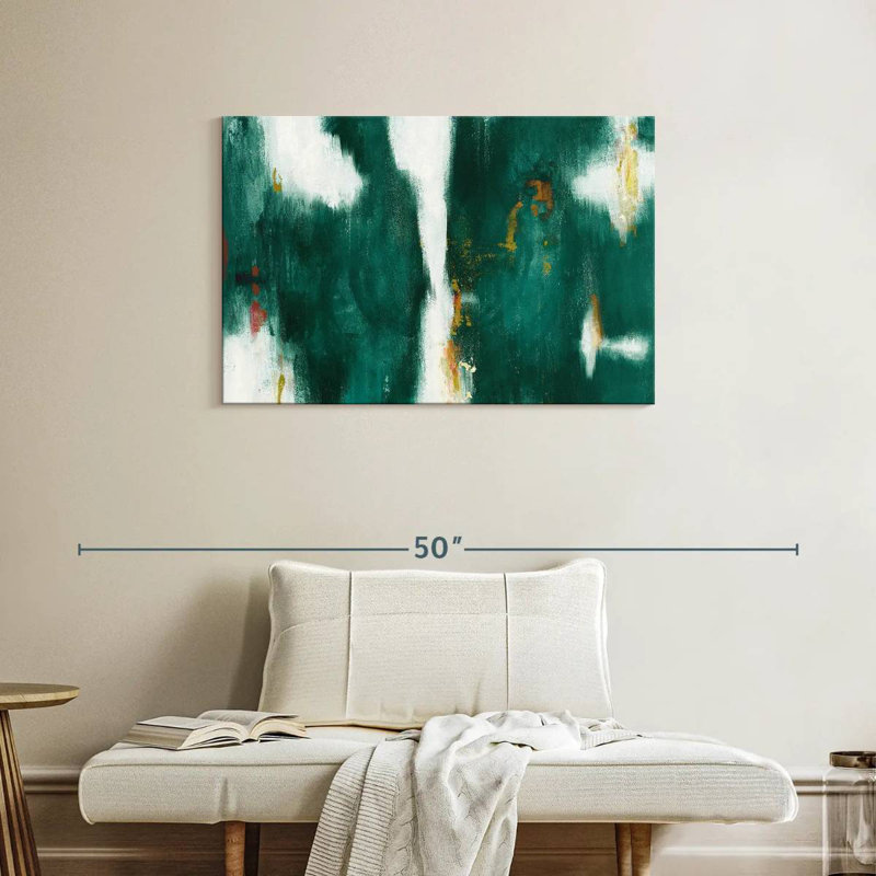 Avery Green Texture, 24" H x 36" W