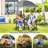 Portable Folding Picnic Double Chair With Removable Umbrella-200540416