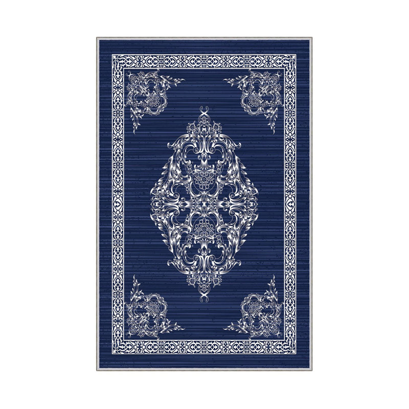 Stylish 3D Printed Carpet, 100% Polyester, 0.3 Inch Pile Height | Antibacterial, Non-Slip PVC Underside, Machine Washable | Perfect for Living Room, Bedroom, and Home Décor