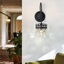 Vintage Armed Wall Sconce Lamp With Luxury Clear Crystals