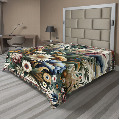 Polyester Floral Flat Sheet