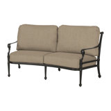 Grand Terrace Curved Loveseat with Sunbrella Cushion