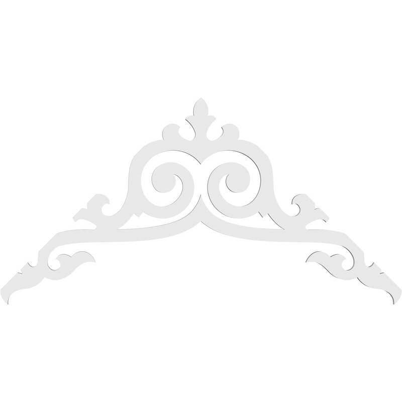 Baile Signature Urethane Gable Pediment, Primed Tan, 30"H x 60"W, 12/12