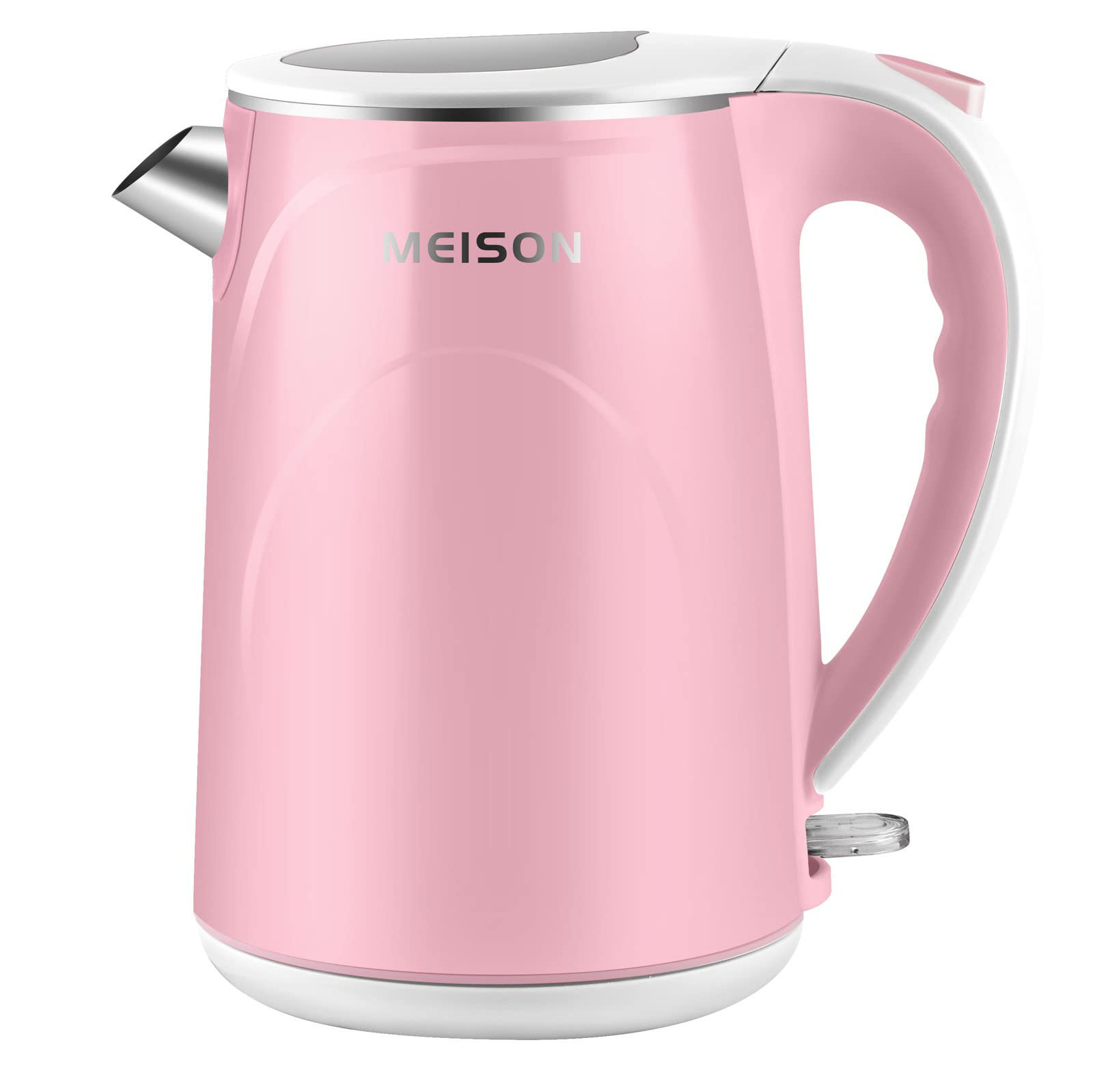 Haden Heritage 1.7 Liter Stainless Steel Body Retro Style Electric Kettle,  Pink