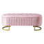Rangement en velours rose avec boutons classiques, compartiment spacieux et élégant pour la chambre à coucher et le salon,-1864824375