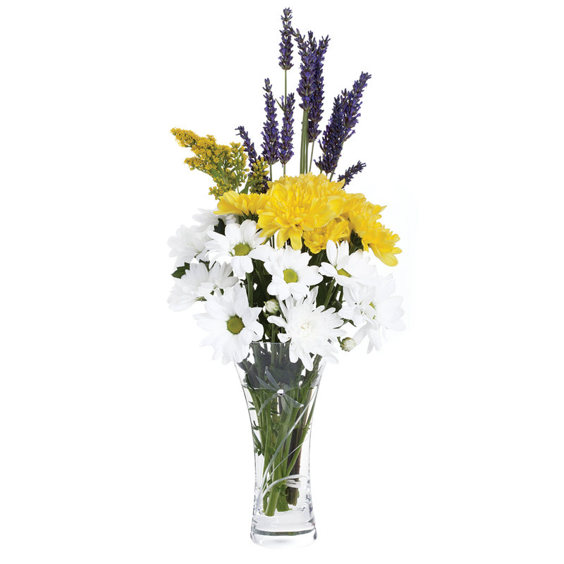 Dartington Crystal Glitz Table Vase, 18cm H x 9.7cm W x 9.7cm D