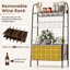 Keren Kitchen Wine Rack with Stemware Holder