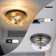 Flush Mount Ceiling Light with Clear Glass Shade