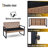 Outdoor Balcony Patio 4: Wood, Seating, Design Backyard Seating Table, Brown , Cushions