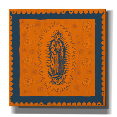 'Orange And Blue Mary' by Marta Wiley Canvas Wall Art
