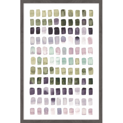 «Serene Color Swatches I», reproduction encadrée