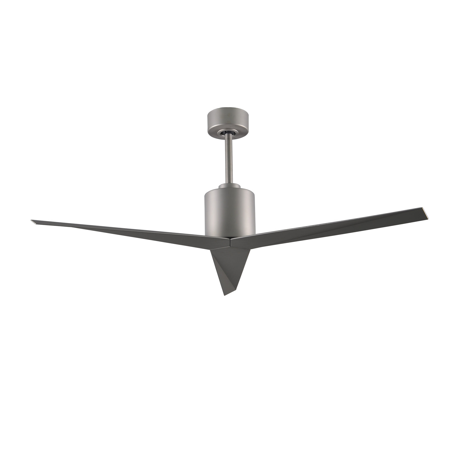 56'' 3 Blade Ceiling Fan, Brushed Nickel, Brushed Nickel