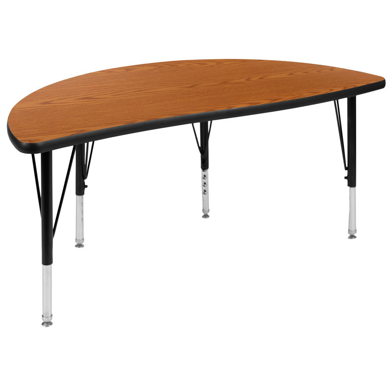 Table d'activité Goddard, Chêne, Non, L 47,5 po x P 48 po x H 16,25 po - 25,25 po