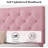 Bed Frames with Button Tufted Headboard, Linen Upholstered Platform Bed with Wooden Slats Support, Easy Assembly, No Box Spring Required-1269304821-1269304713