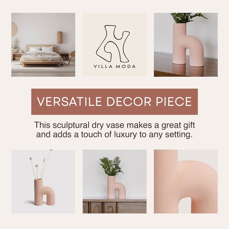 Vase moderne Villa Moda Lila, Rose