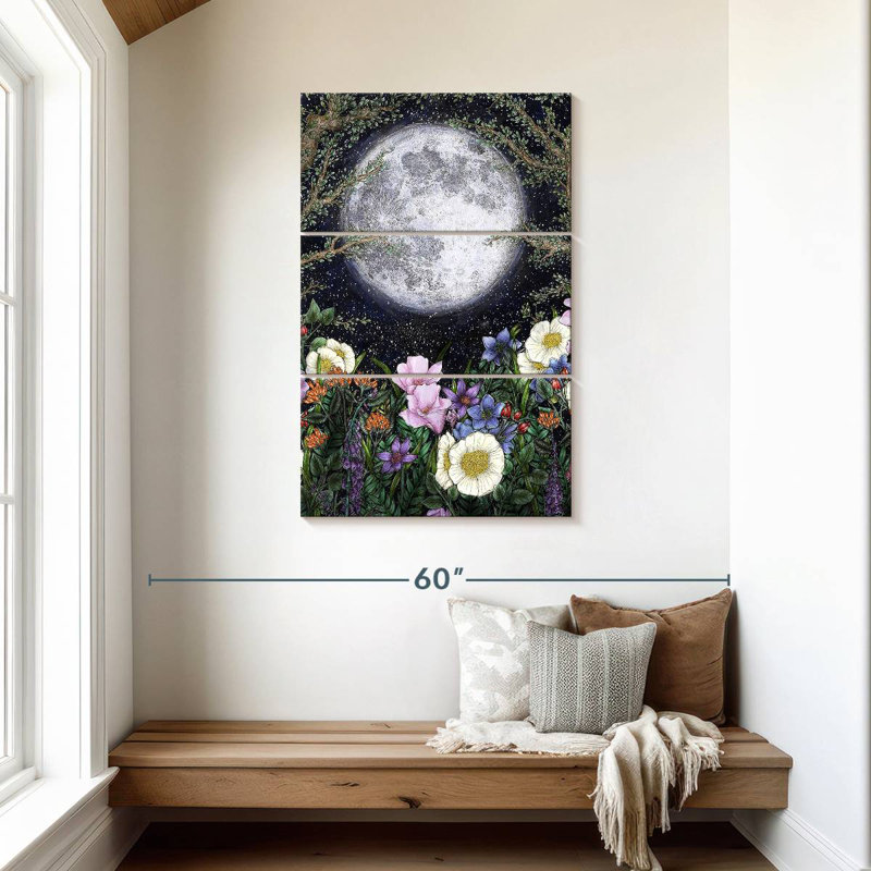Oberle Midnight In The Garden I, 45" H x 28" W