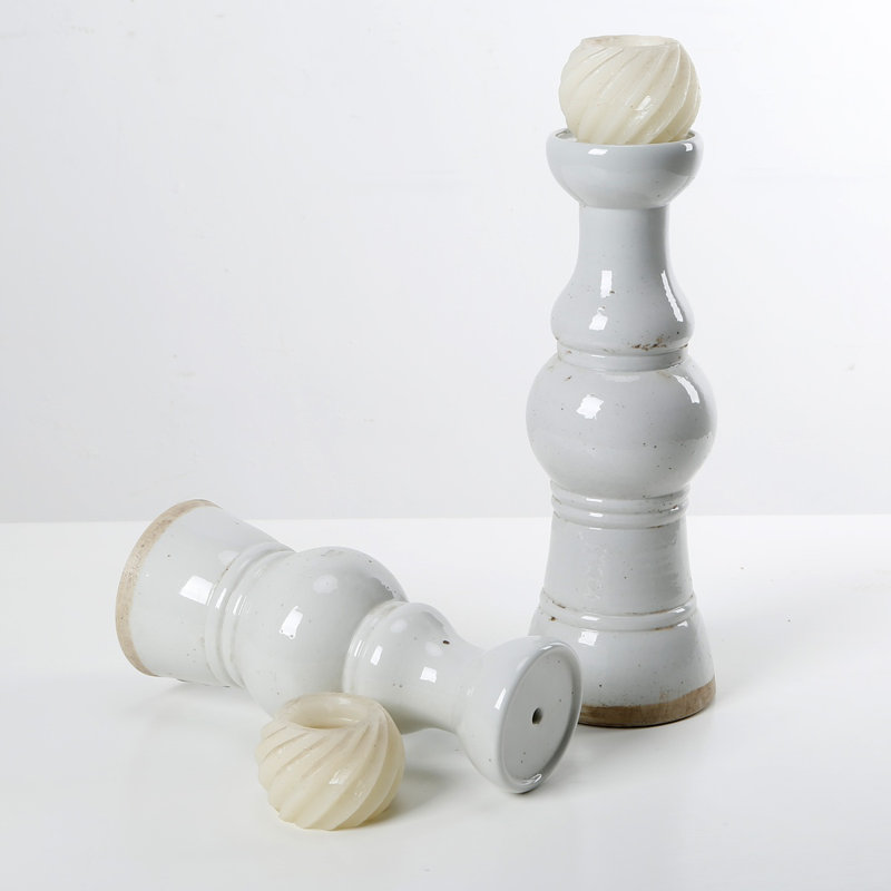 Candlestick, 15.35" H x 5" W x 5" D