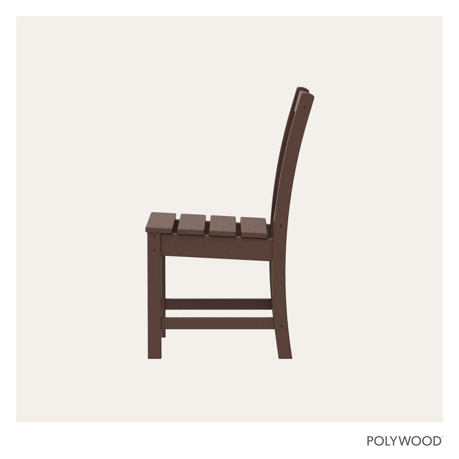 POLYWOOD® Oxford Patio Side Chair, Black