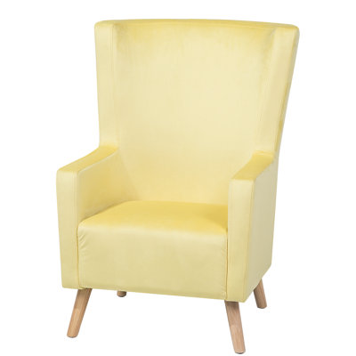 Kizzie Velvet Wingback Chair