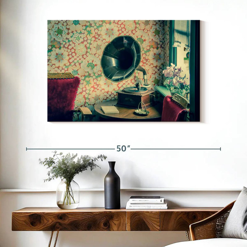 Gramophone Abarca Vintage, H 26 po x l 39 po