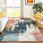 Machine Washable Indoor/Outdoor Chantille ACN2347 Abstract Rug-1960403210