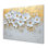 «Golden Harmony Of Violets Flowers I», impression murale florale en métal, impression sur métal Violettes