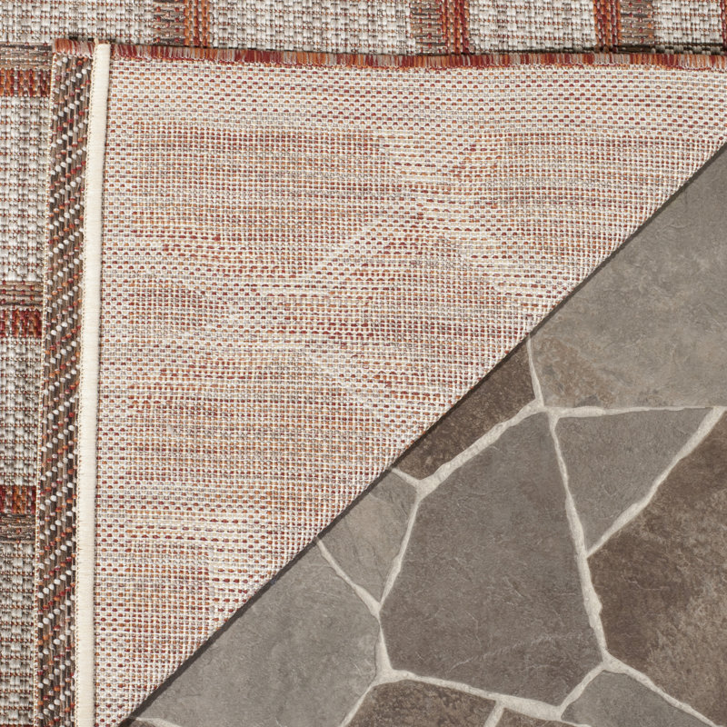 Mcdaniel Geometric Hand Woven Indoor / Outdoor Area Rug, Rectangle 201 x 290 cm
