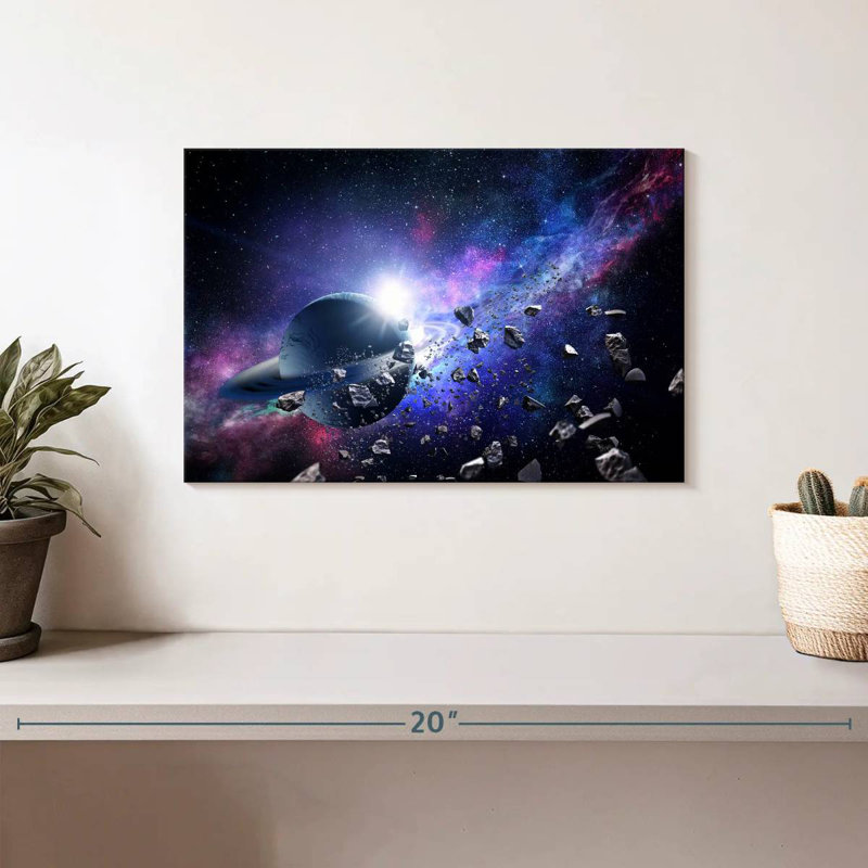 Oberle Asteroids In Space, 8" H x 12" W