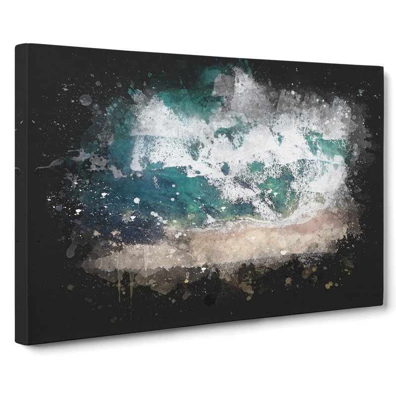 Beach In Keiss In Scotland - Wrapped Canvas, 50cm H x 76cm W x 3cm D