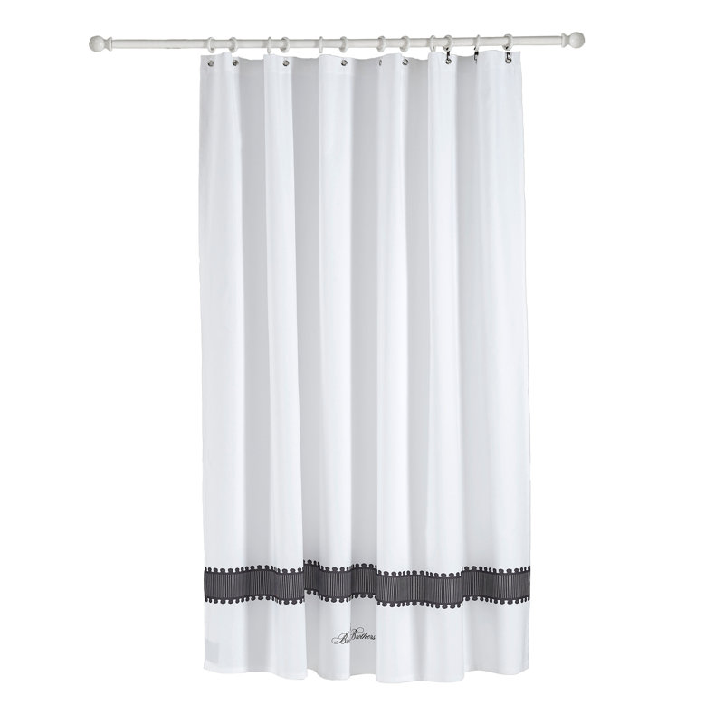 Cotton Shower Curtain, White