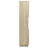 Render Tall Narrow Faux Travertine Linen Storage Cabinet In Travertine