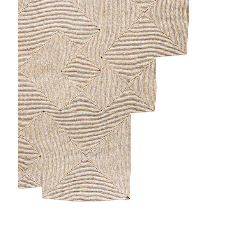 Tapis en coton Novelty Jarkko, Nouveauté 6 pi 7 po x 9 pi 7 po