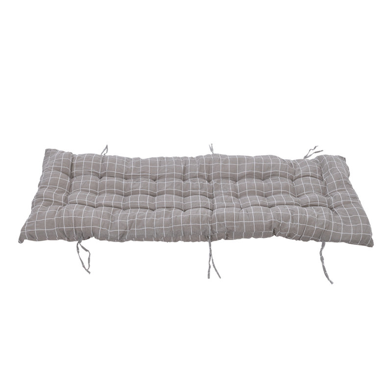Lounge Cushion, 48cm W x 170cm D, Grey Striped