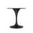 Heatherton 27" Round Dining Table with Sintered Stone Top and Black Steel Pedestal Base Kitchen Table Seats 2-4 Person-13309635